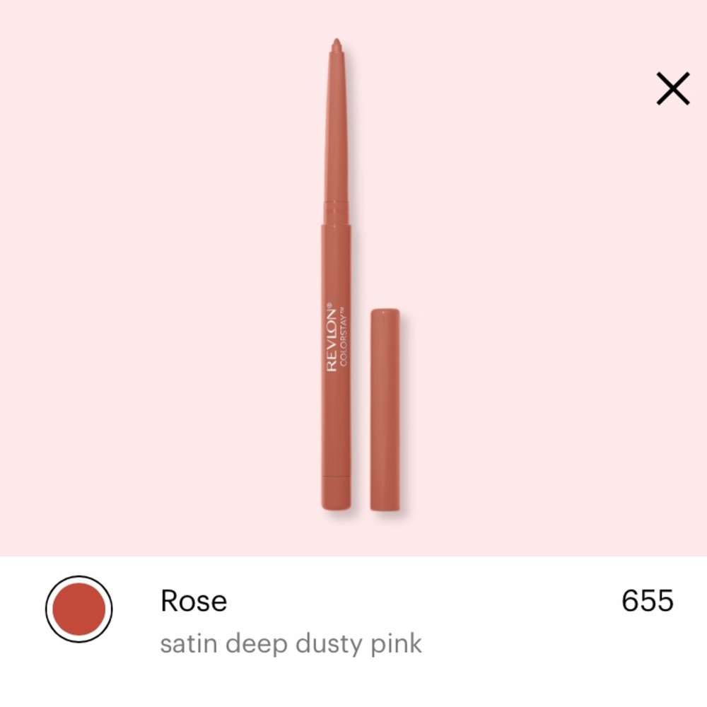 NWT Revlon ColorStay Longwear Lip Liner in Rose 655